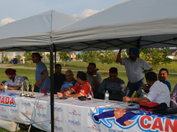 Canada Cricket Staff Enjoy The match